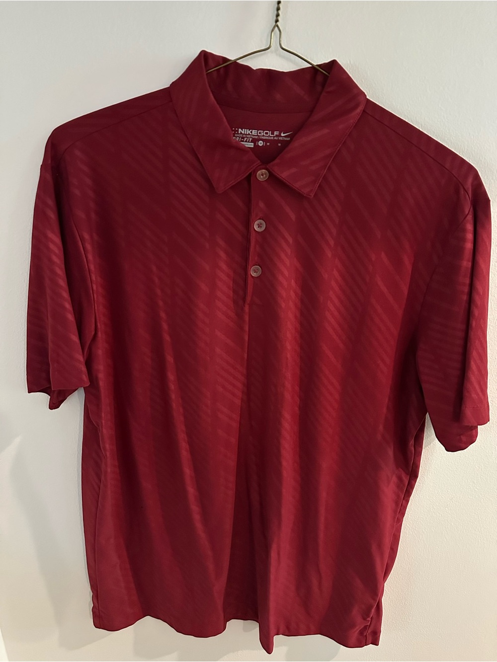 Nike Men's Maroon Polo Shirt